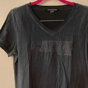 Calvin Klein size medium blue like new cotton mini dress.